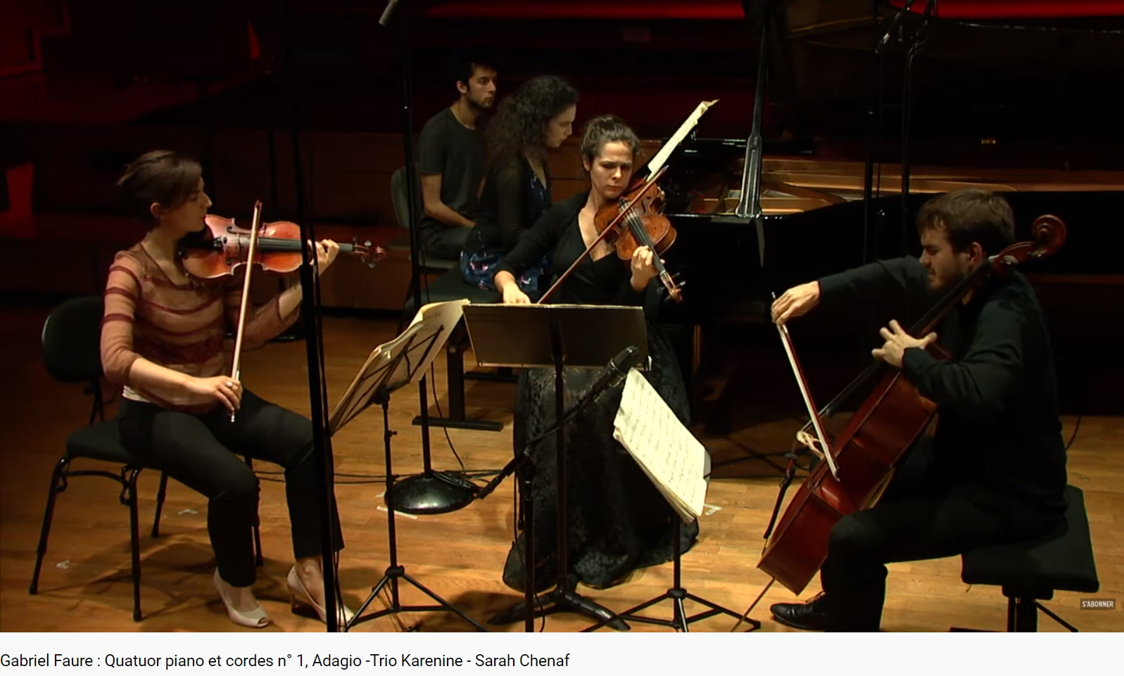 Fauré Quatuor avec piano n° 1 adagio