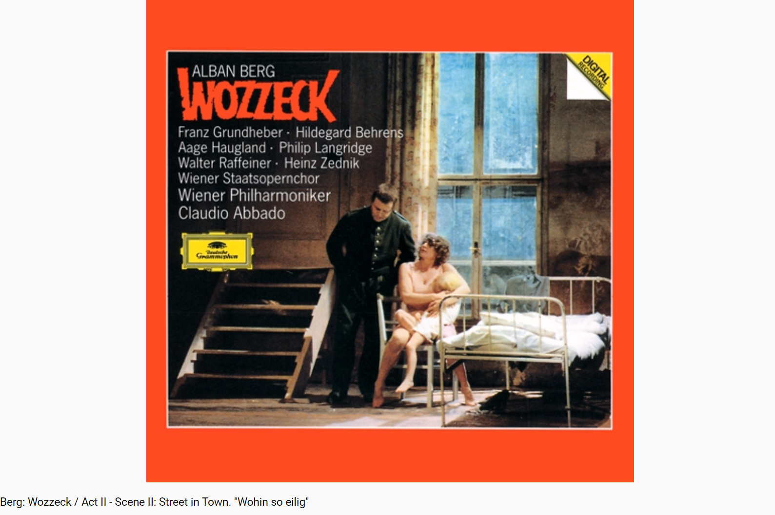 Berg Wozzeck Act II scene 2 Wohin so eilig