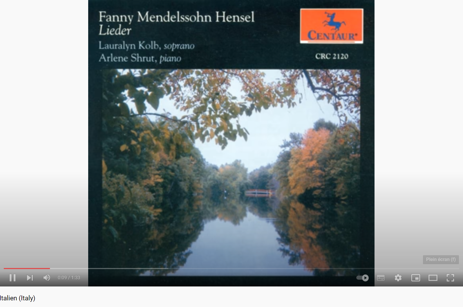 Fanny Mendelssohn Italien