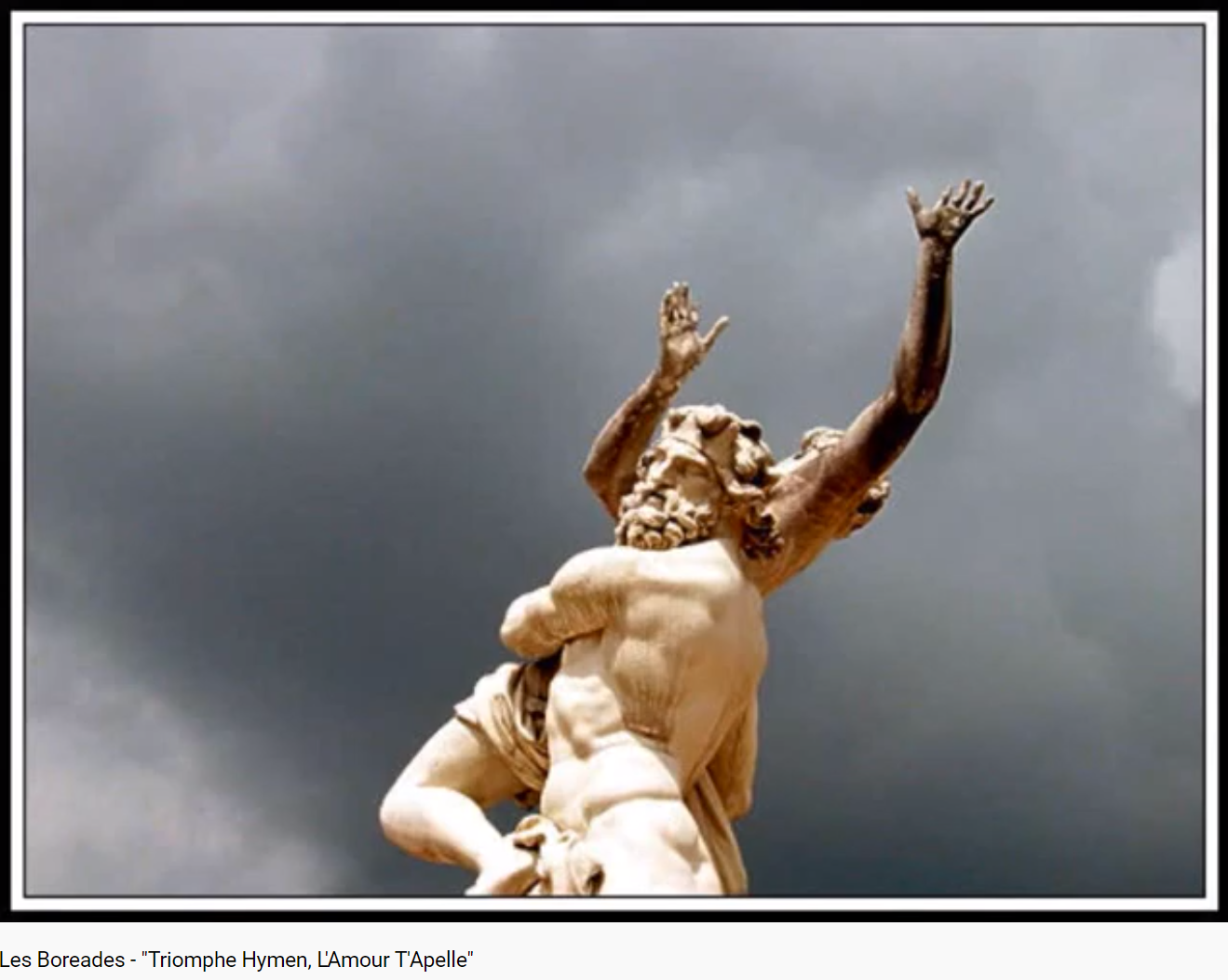 Rameau les Boréades Triomphe Hymen, l'amour t'appelle