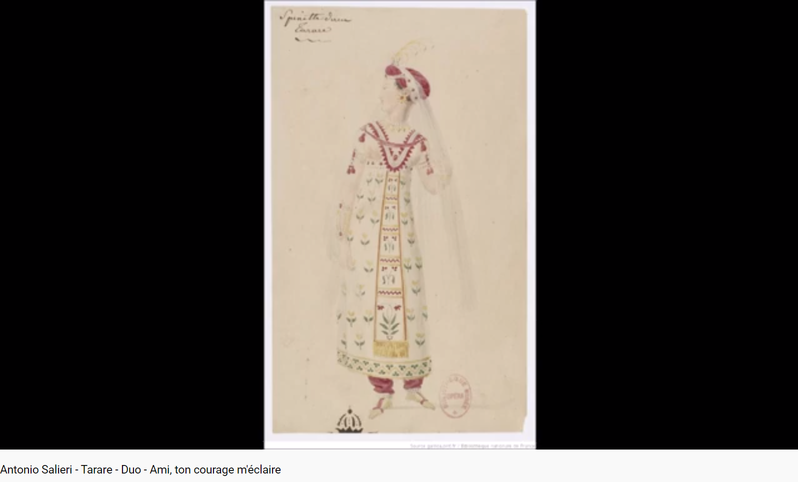Salieri Tarare Ami, ton courage m'éclaire