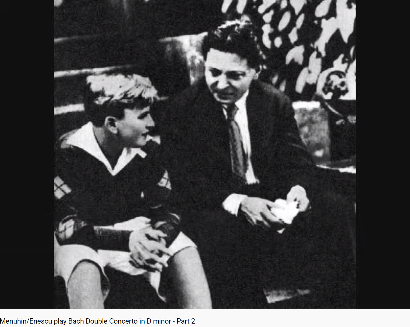Bach Double concerto in D minor Enesco Menuhin