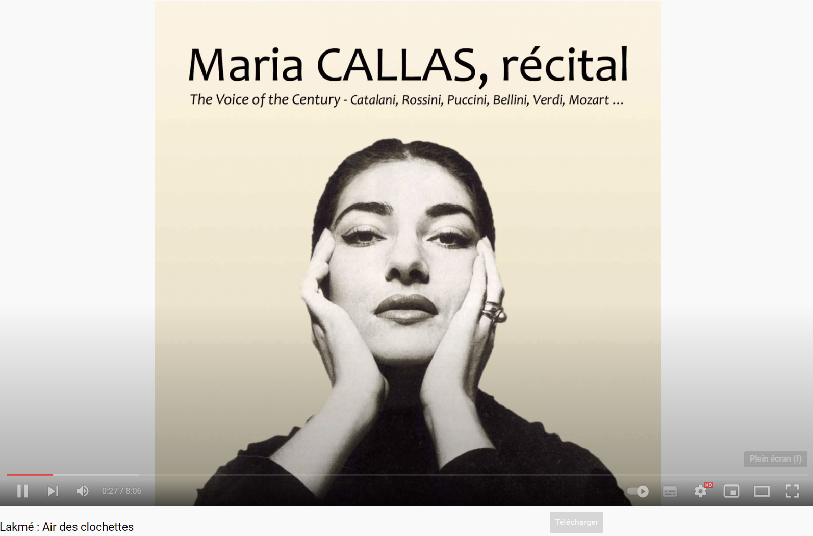 Delibes Lakmé Air des clochettes (Callas)