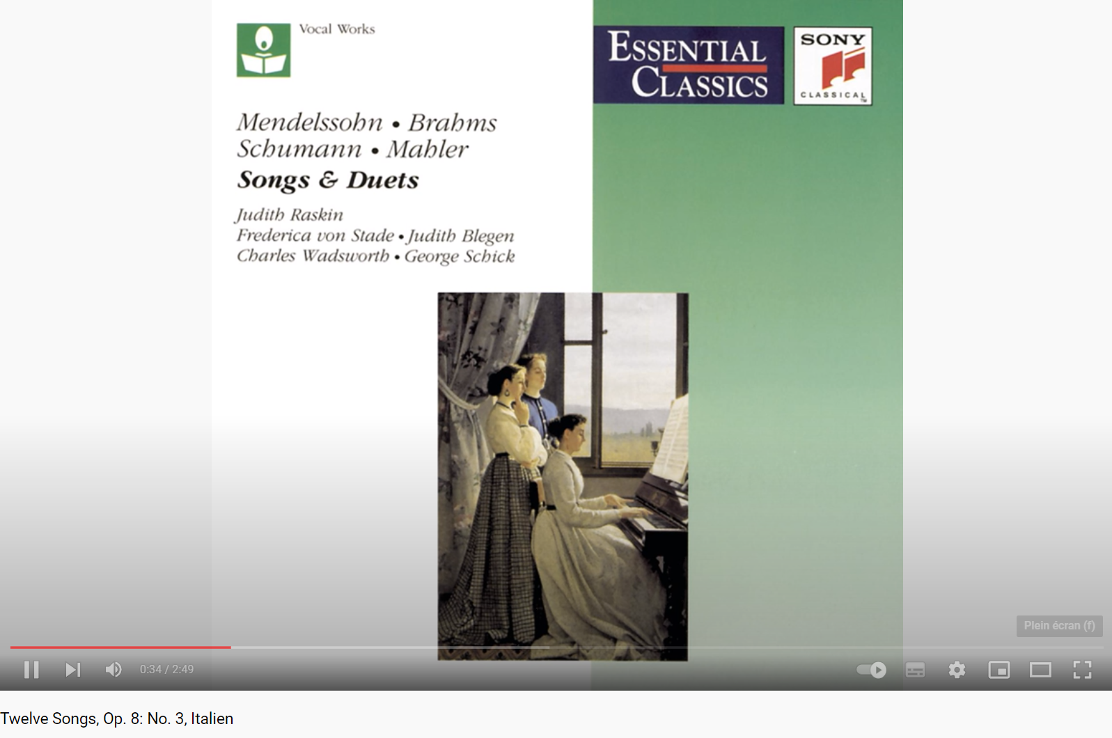 Fanny Mendelssohn Italien