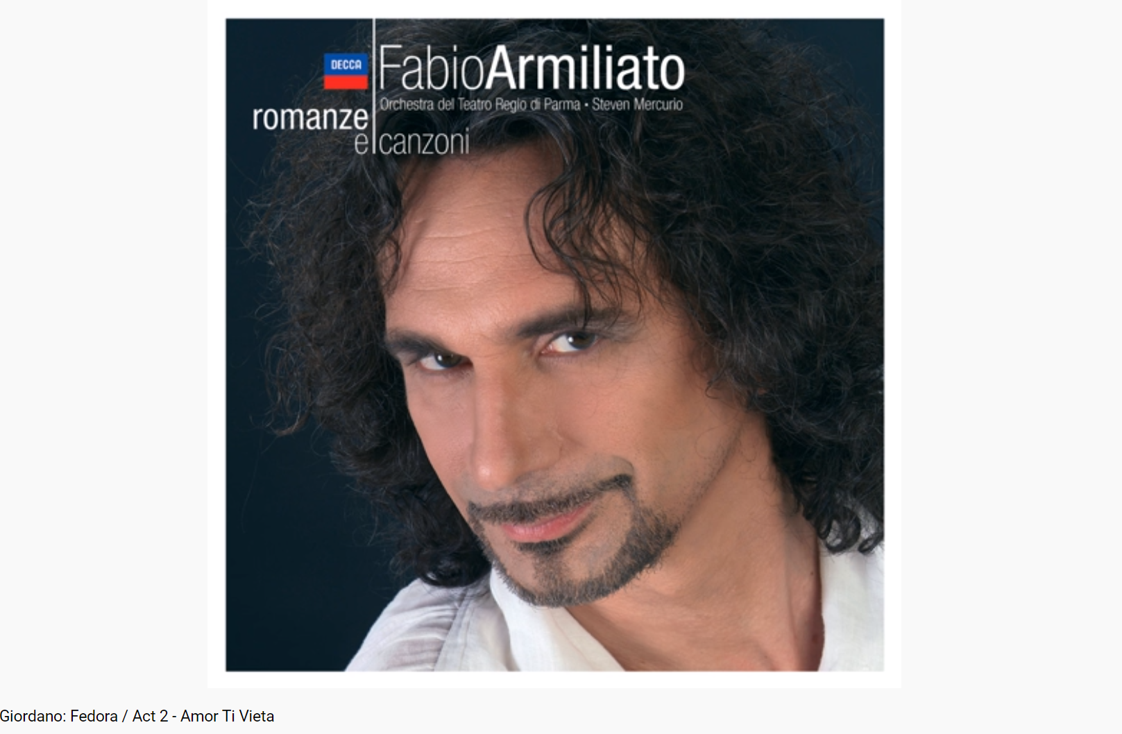 Giordano Fedora Amor ti vieta