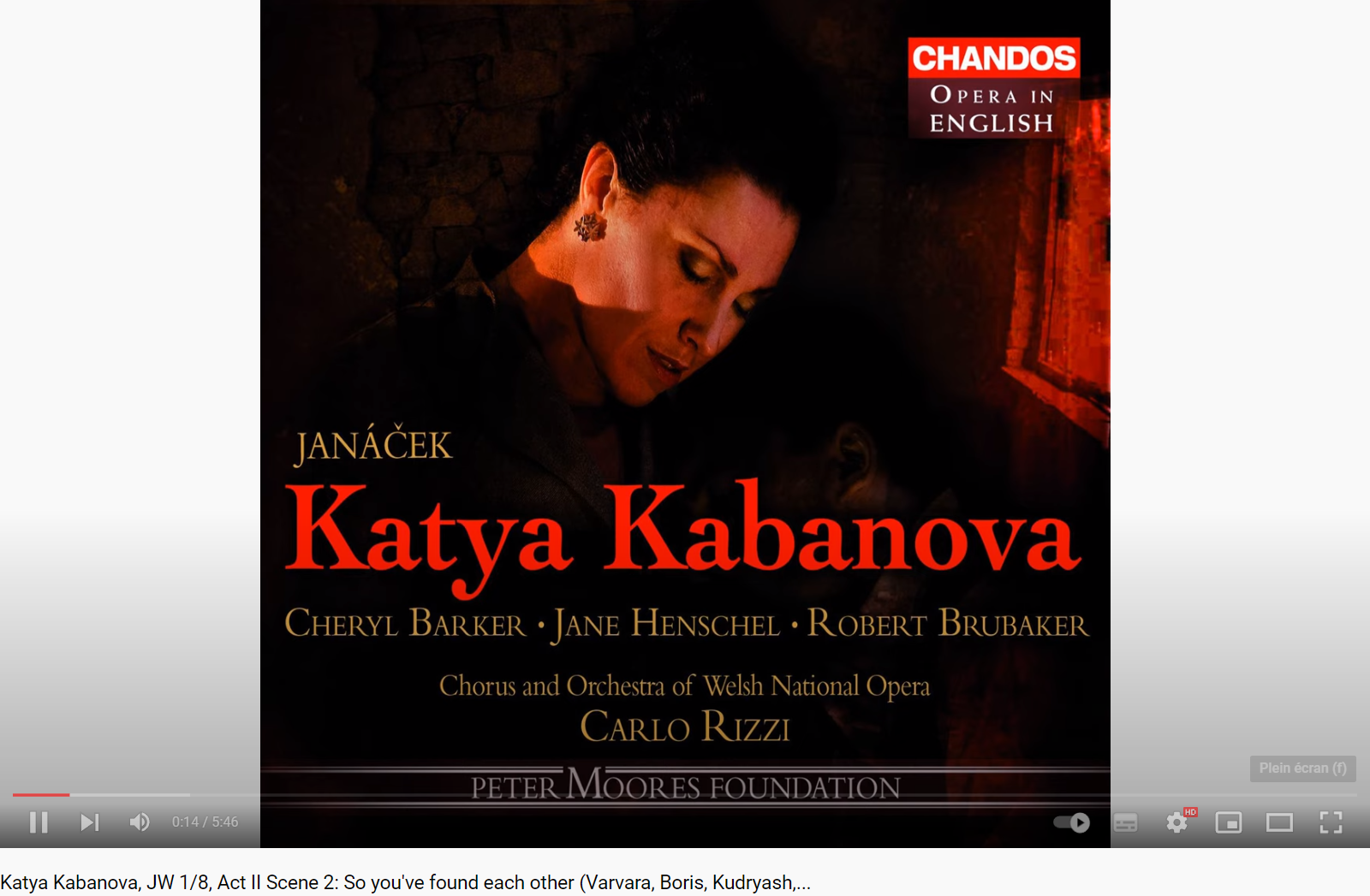 Janacek Katia Kabanova Acte 2 scène 2