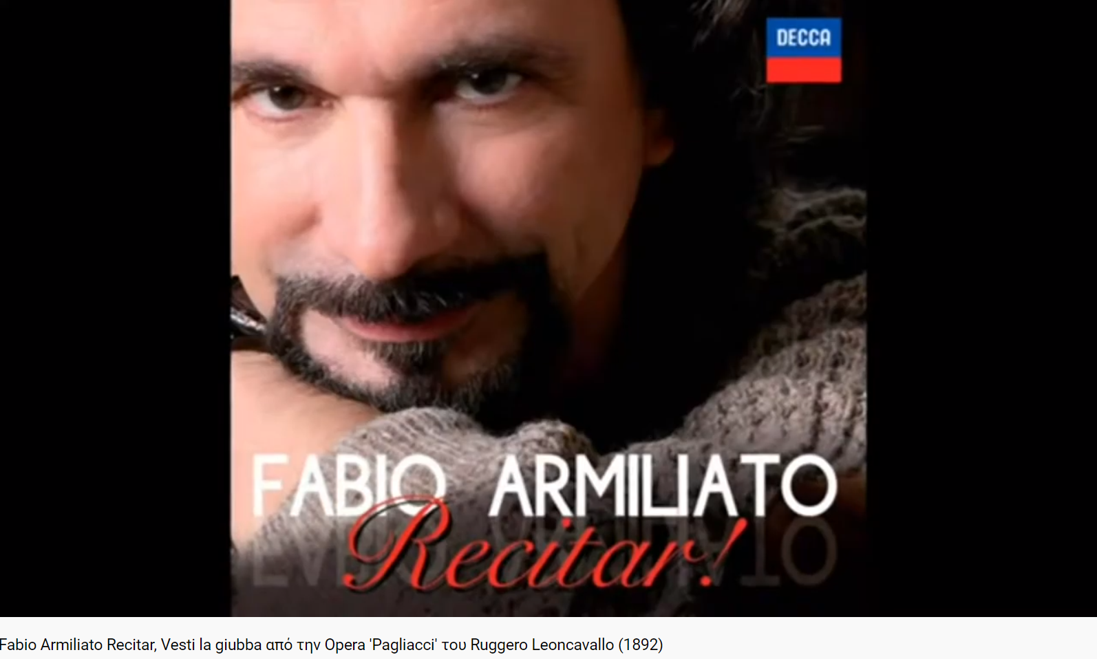 Leoncavaloo Pagliacci Vest la giubba