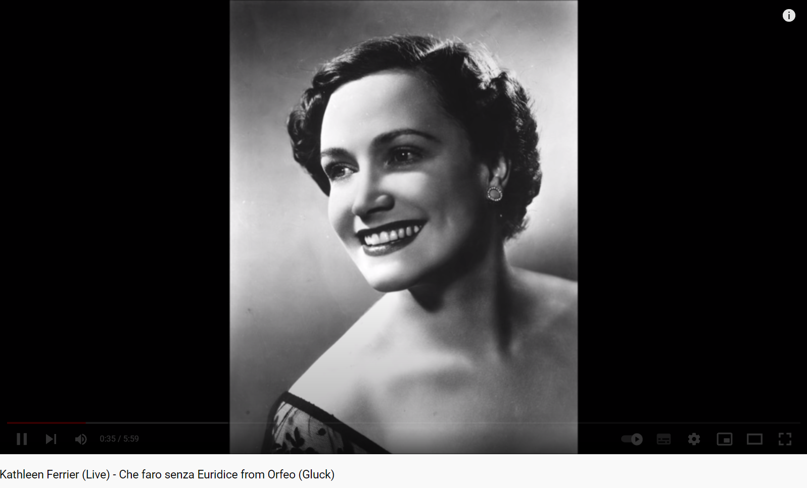 Gluck Orfeo e Euridice Che faro senza Euridice