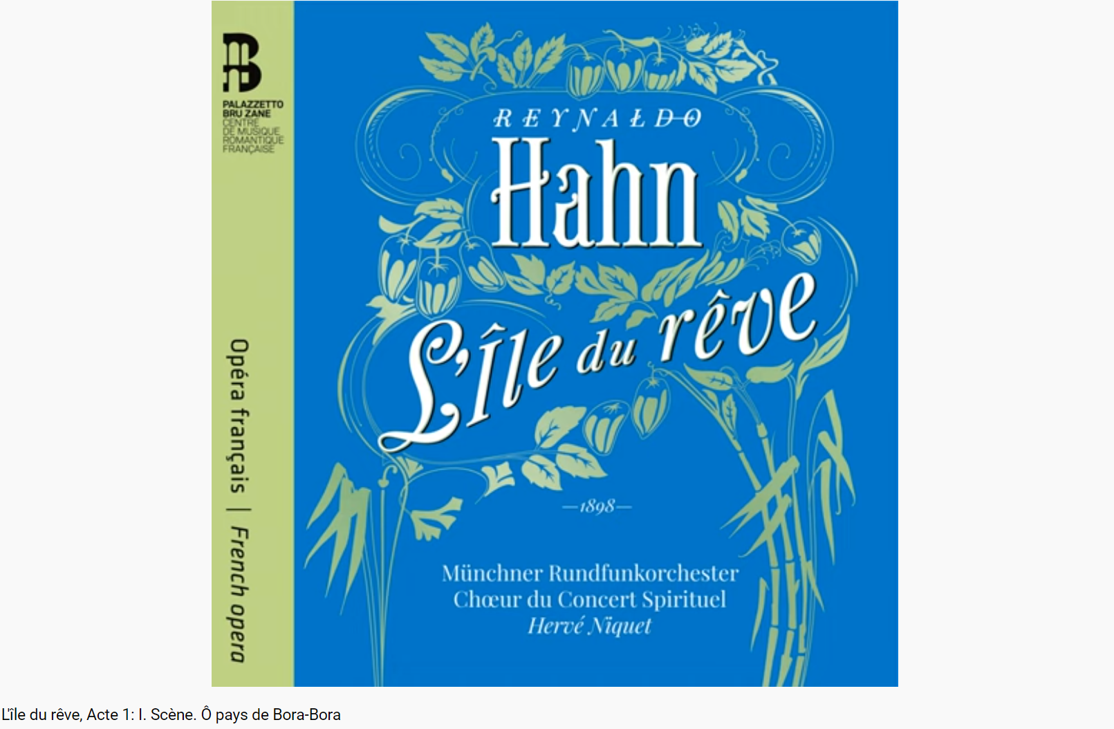 Hahn l'Île du rêve Ô pays de Bora-Bora