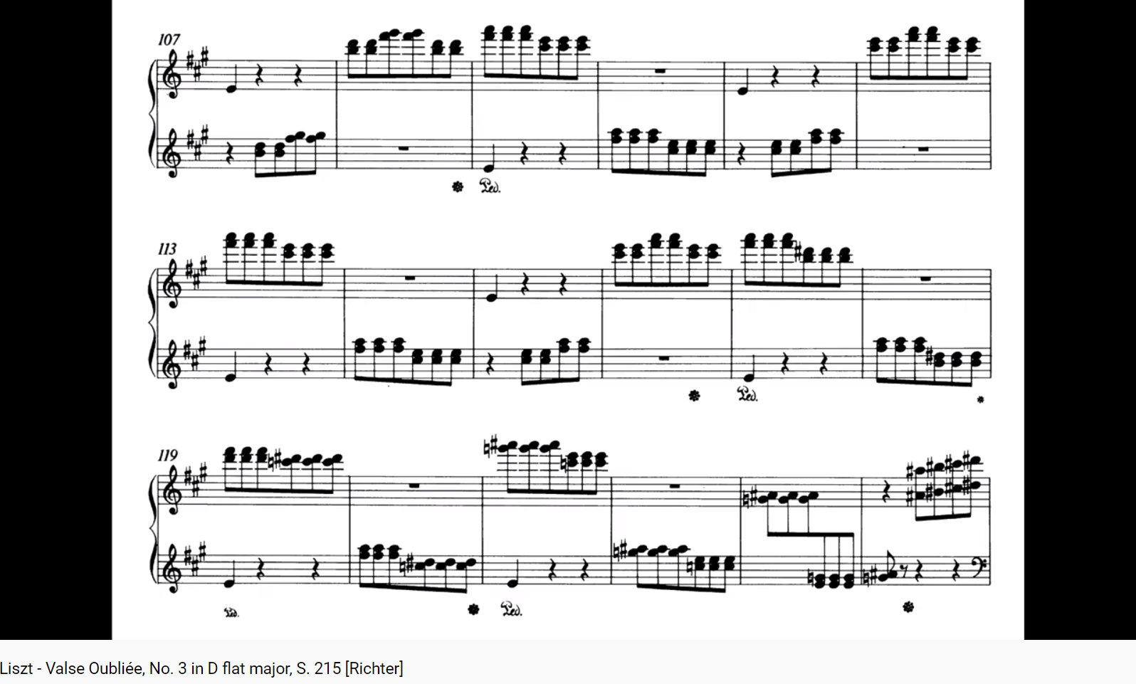 Liszt Valse oubliée n° 3