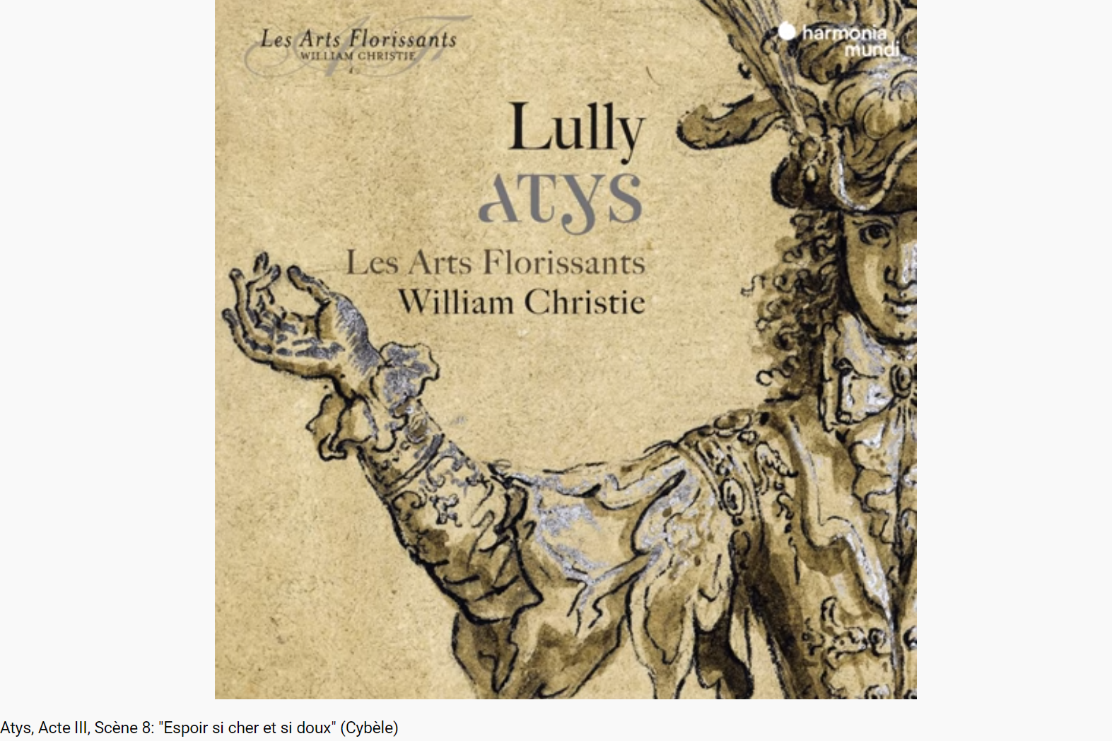 Lully Atys Espoir si cher et si doux