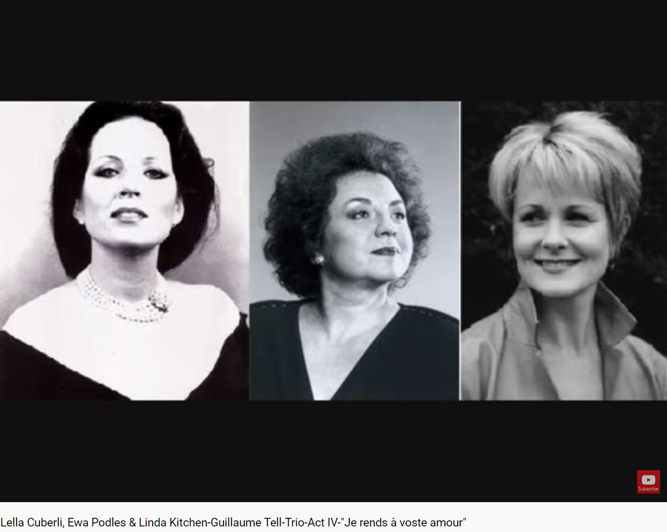 Rossini Guillaume Tell Je rends à votre amour