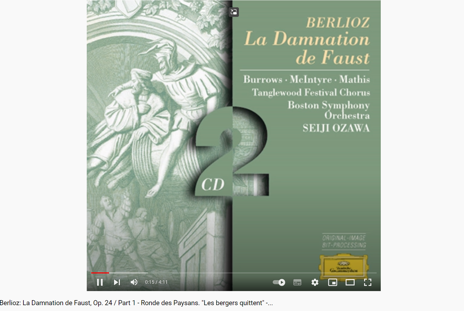 Berlioz La Damnation de Faust Ronde des paysans