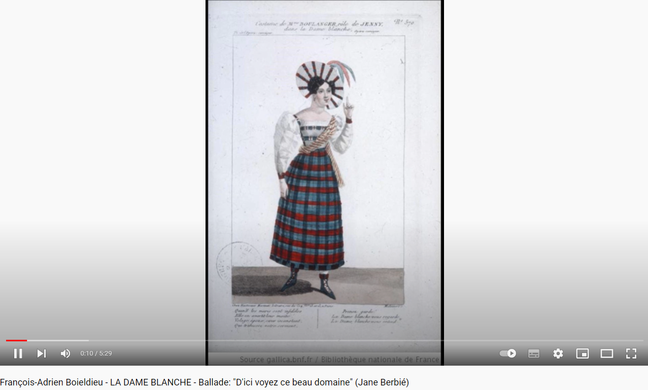 Boïeldieu la Dame blanche D'ici voyez ce beau domaine