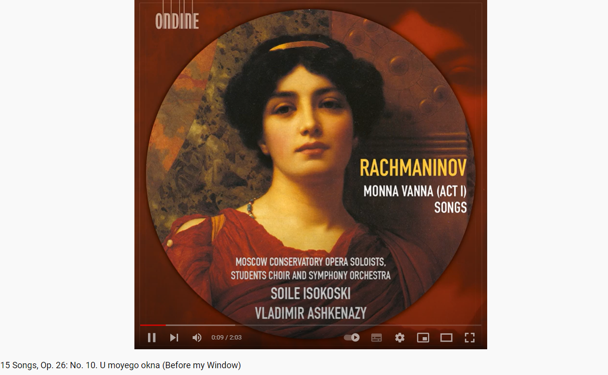 Rachmaninov Monna Vanna