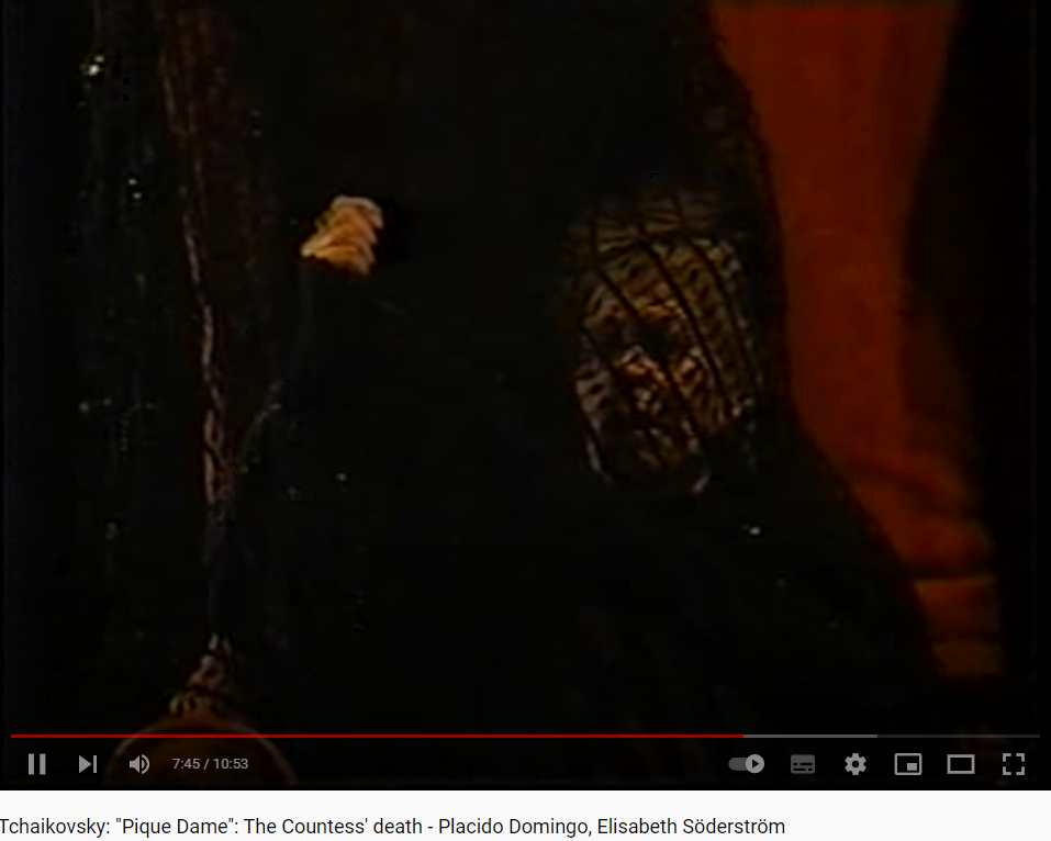 Tchaïkovski la Dame de pique la mort de la comtesse