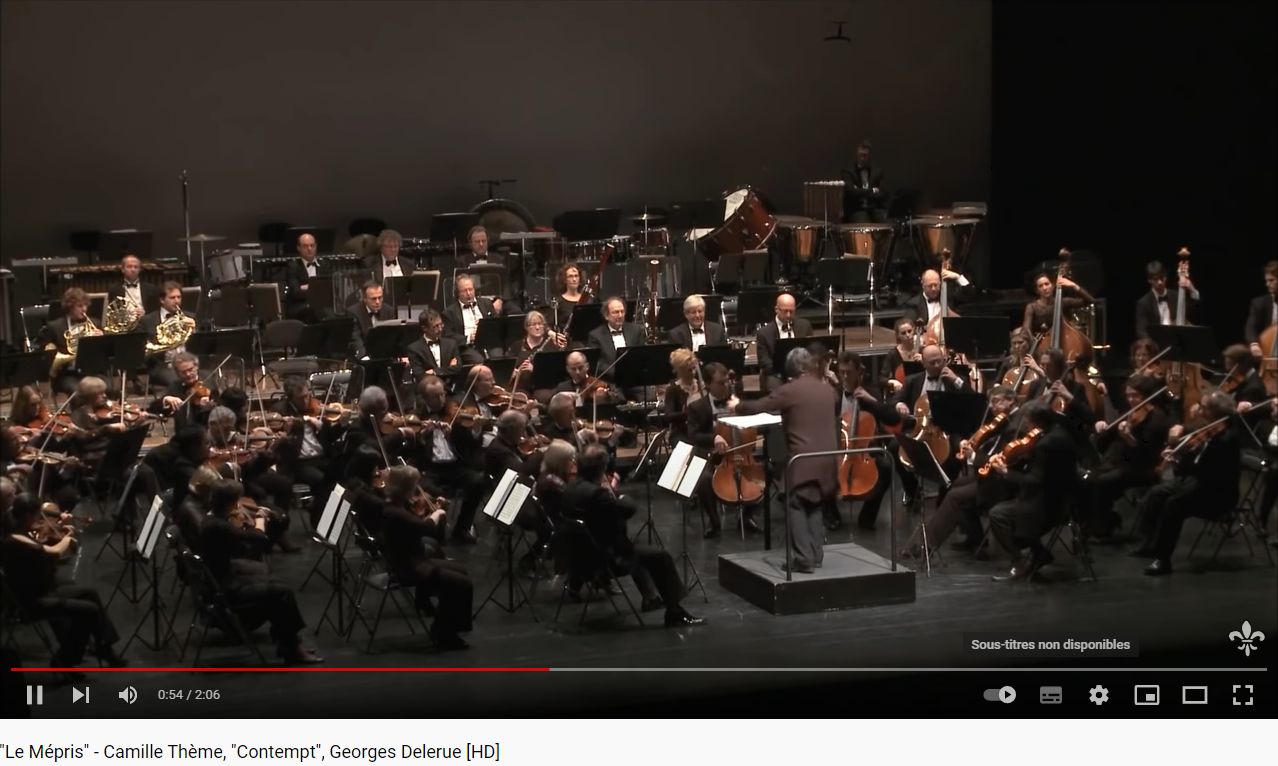 Delerue le Mépris thème de Camille