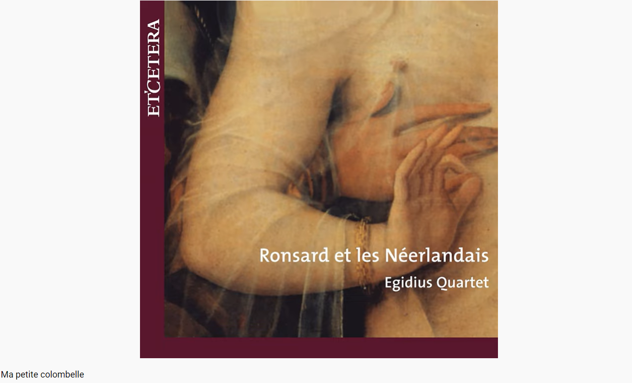 Muret ma petite colombelle (Ronsard)