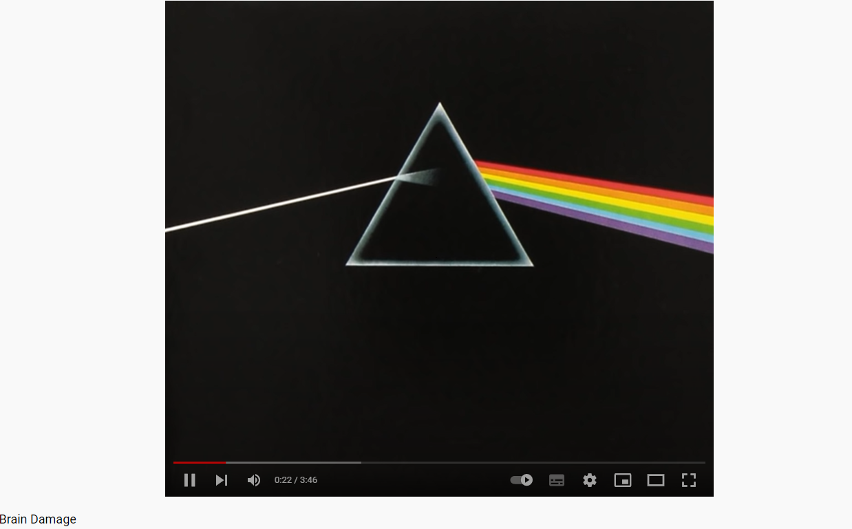 Pink Floyd Dark side of the moon Brain Damage