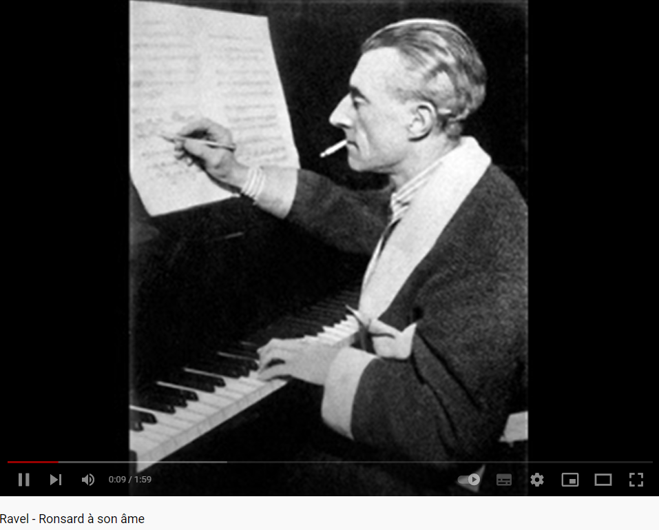 Ravel Ronsard à son âme (Ronsard)