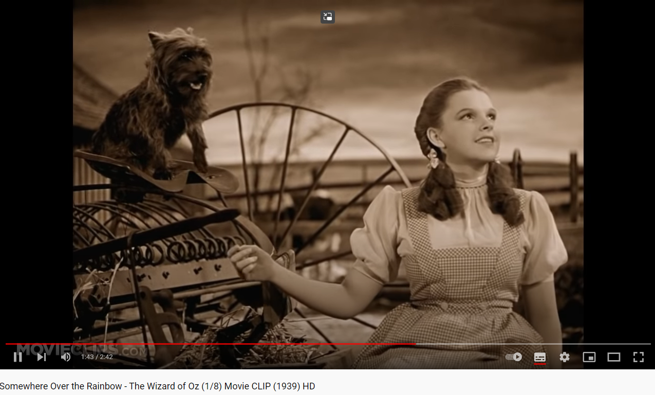 The Wizard of Oz Somewhere over the Rainbow