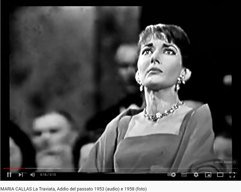 Verdi la Traviata Addio del passato (Callas)