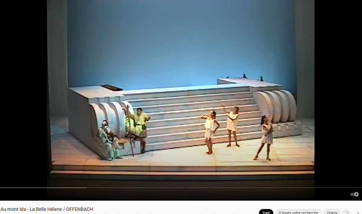 Offenbach la belle Hélène Au mont Ida