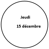 Jeudi 15 décembre