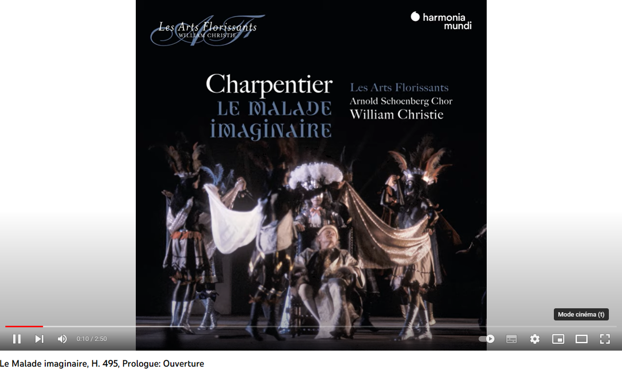 Charpentier Molière le Malade imaginaire