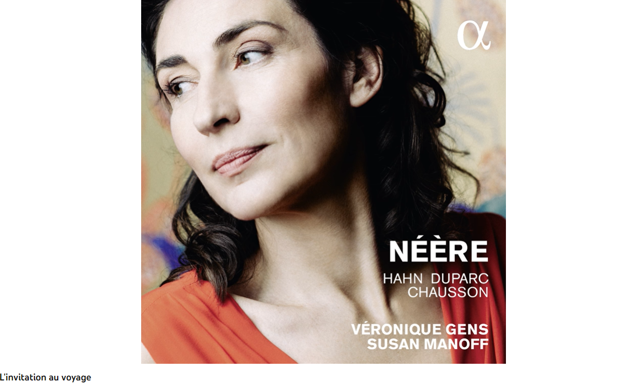 Duparc l'invitation au voyage