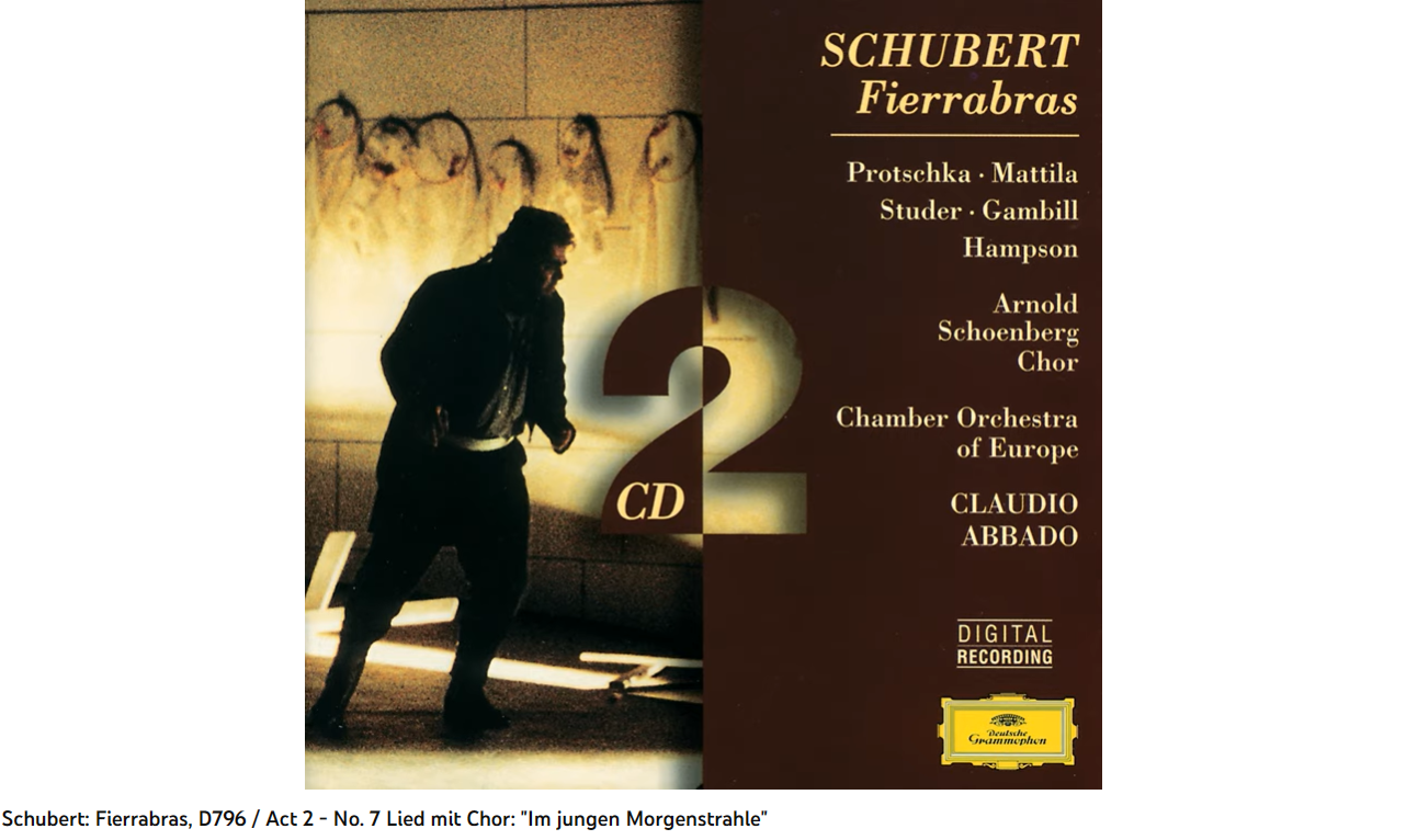 Schubert Fierrabras Im jungen Morgenstrahle