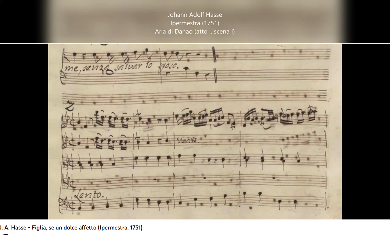 Hasse (Métastase) Ipermestra Figlia, se un dolce affetto