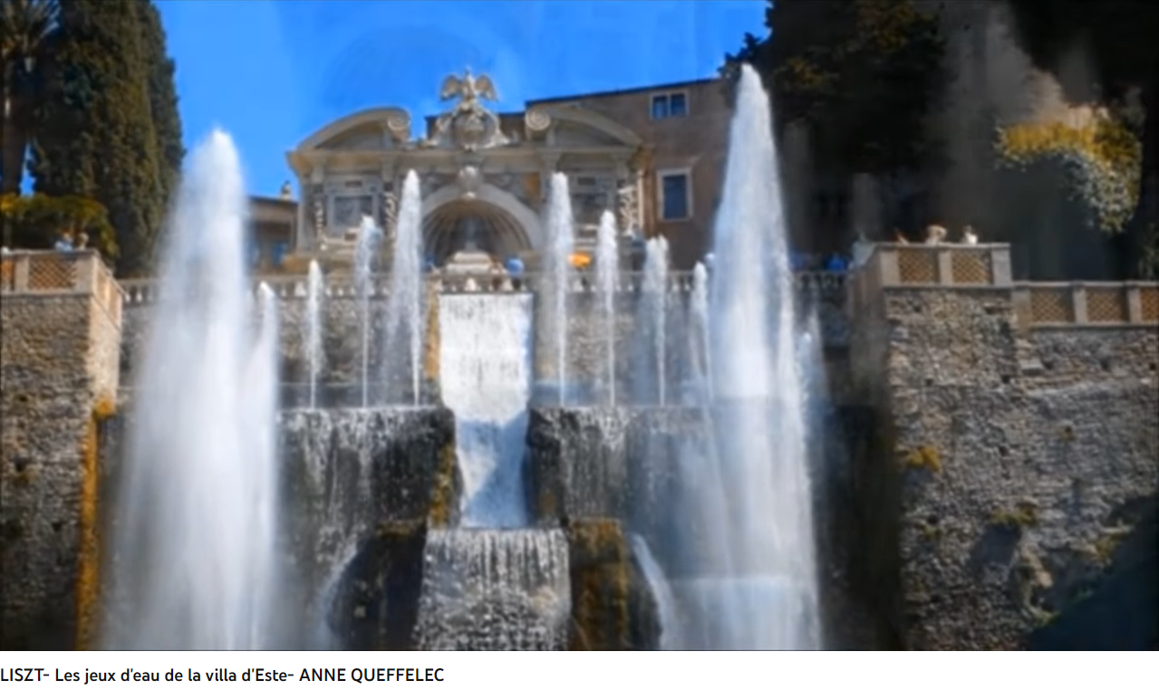 Liszt les Jeux d'eau de la villa d'Este