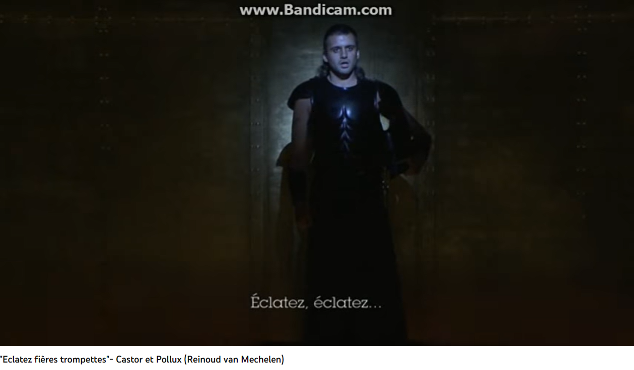 Rameau Castor et Pollux Éclatez fières trompettes