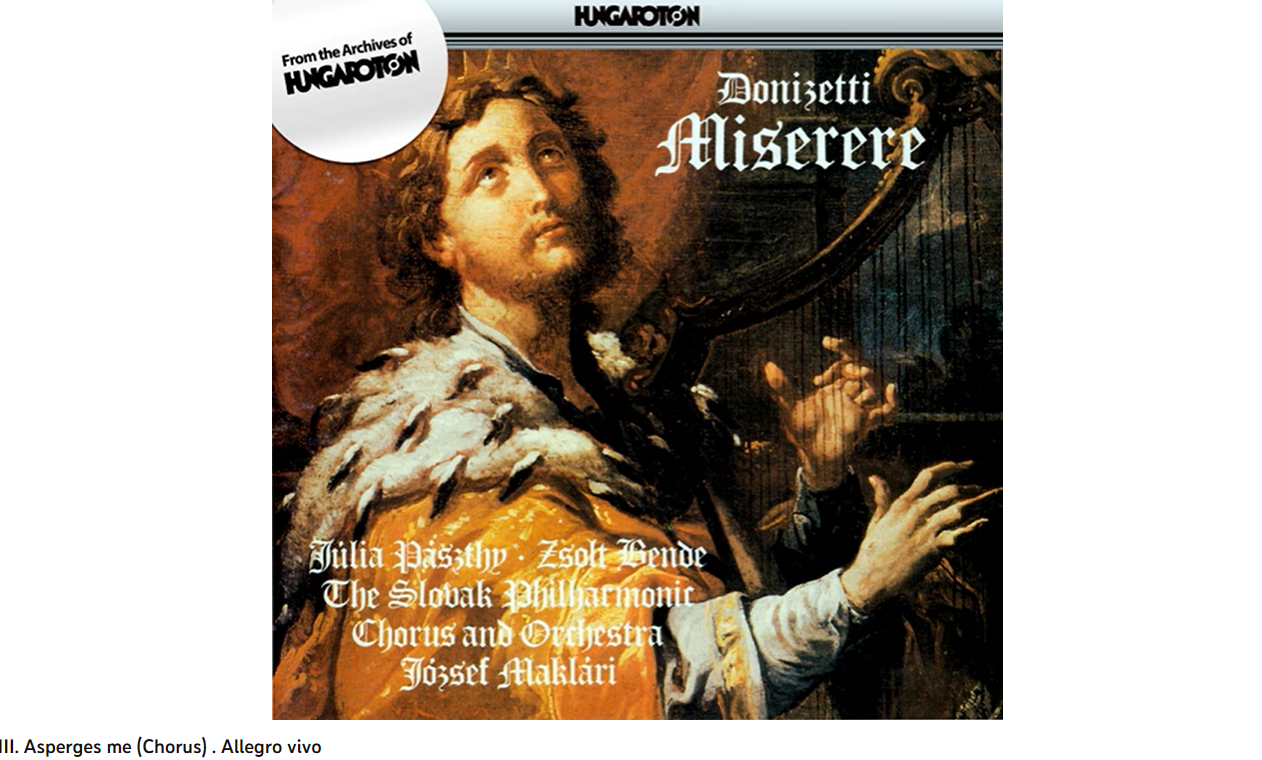 Donizetti Miserere Asperges me