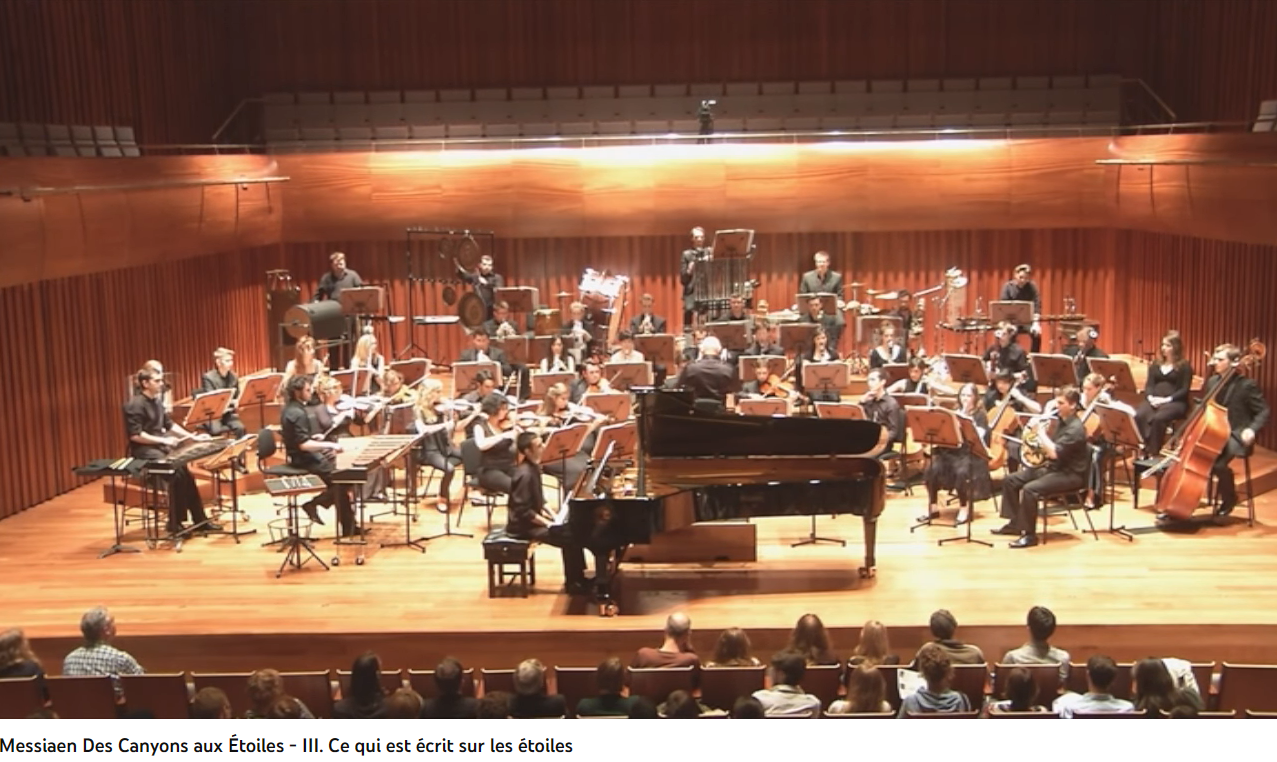 Messiaen Des Canyons aux étoiles 3 Ce qui et écrit sur les étoiles