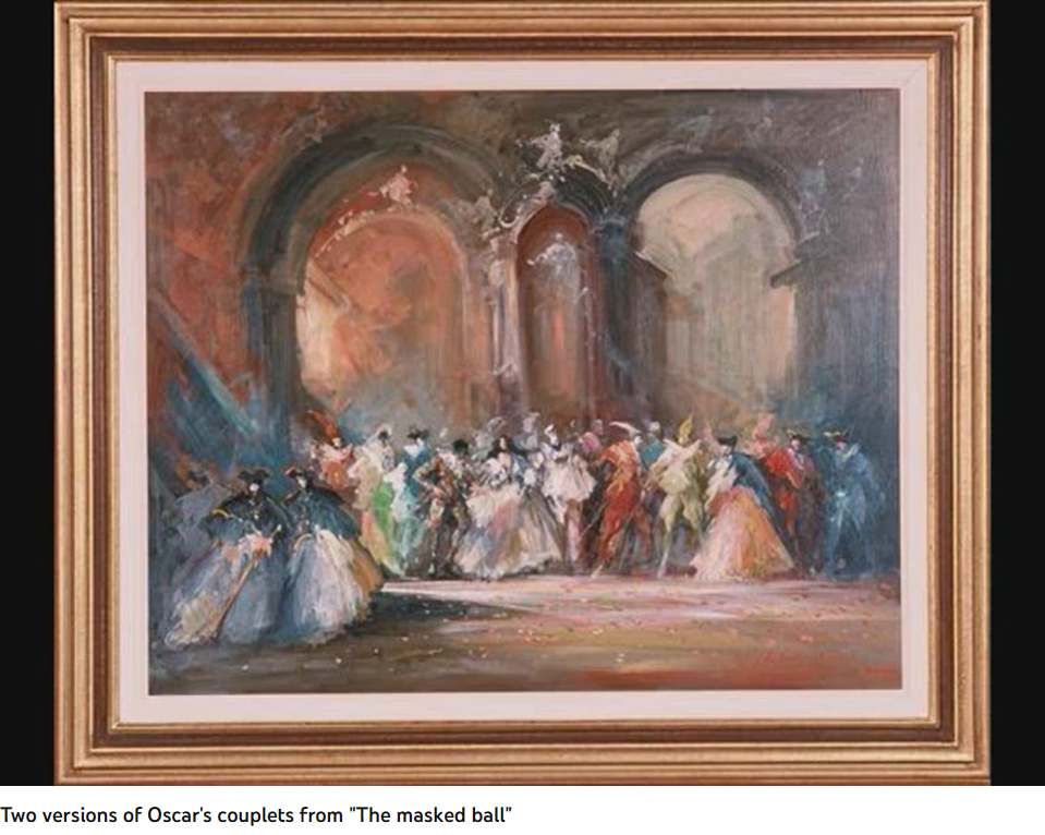 Auber Gustave III couplets d'Oscar