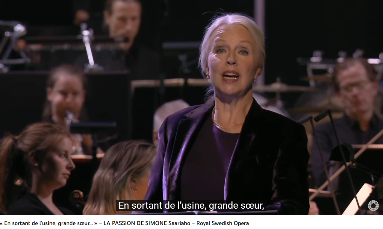 Saariaho la Passion de Simone