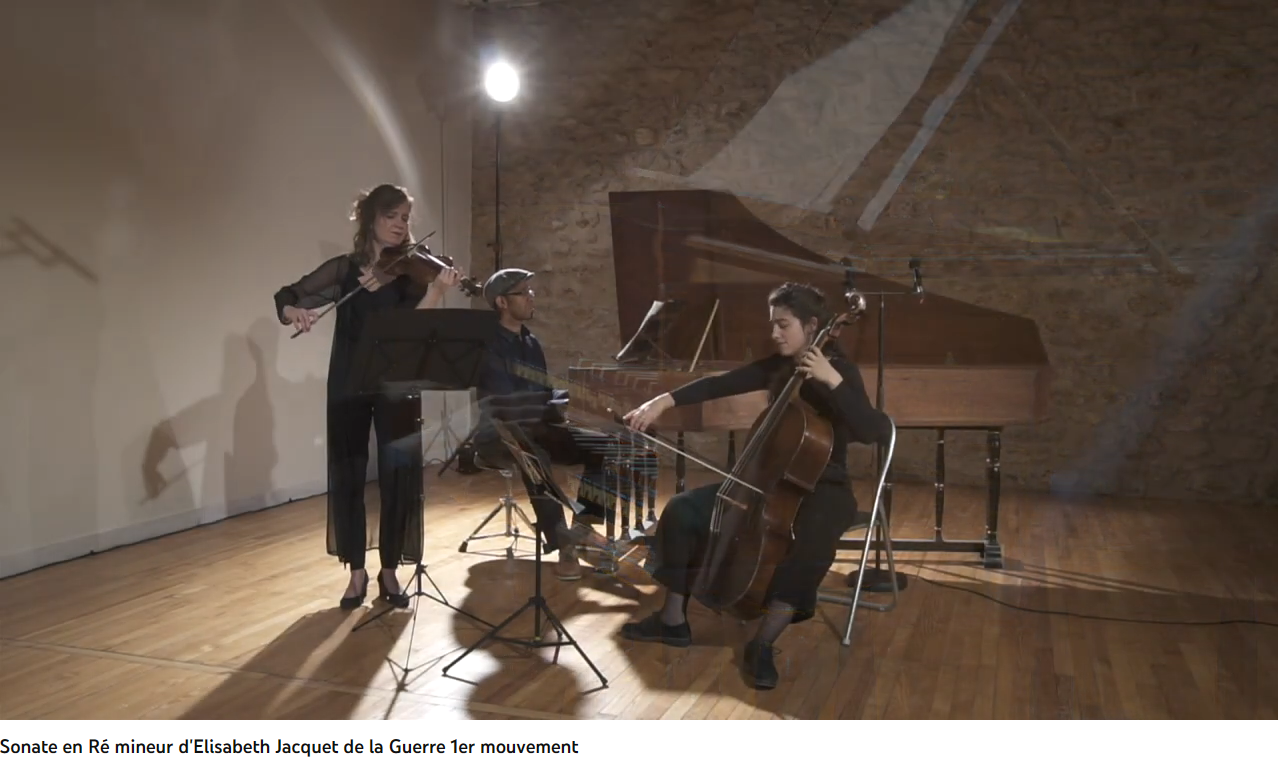 Jacquet de la Guerre sonate en ré mineur pour violon et clavecin 1er mouvement