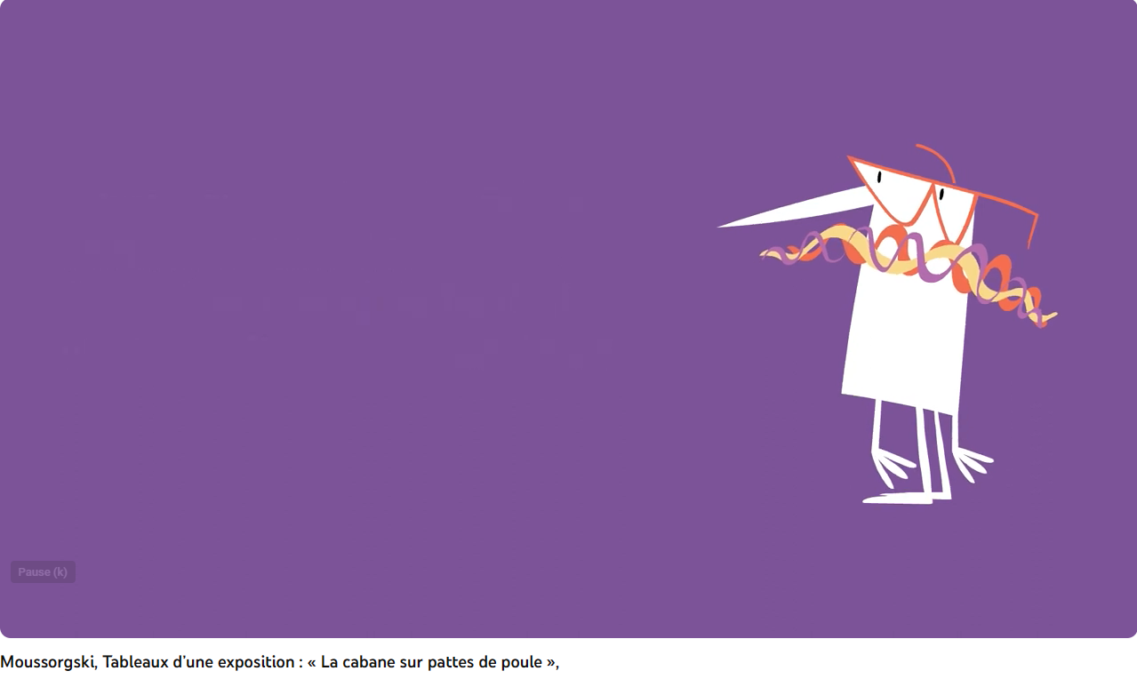 Moussorgski Tableaux d'une Exposition la Cabane sur des pattes de poule