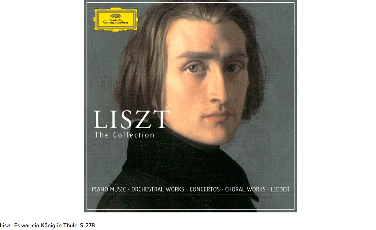 Liszt Es war ein König in Thule