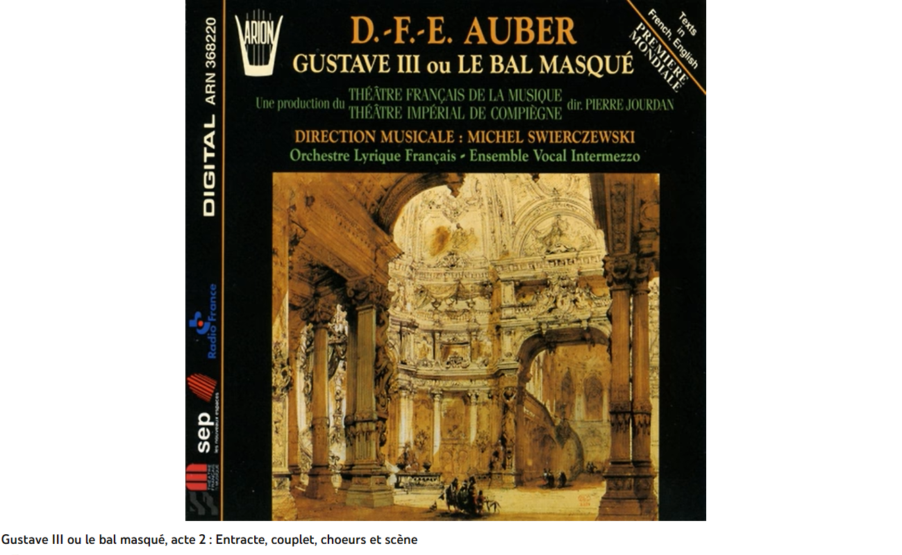 Auber Gustave III, ou le bal masqué Acte II scène de la devineresse