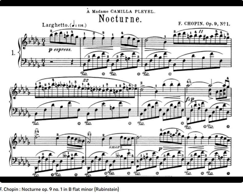 Chopin nocturne op. 9 n° 1