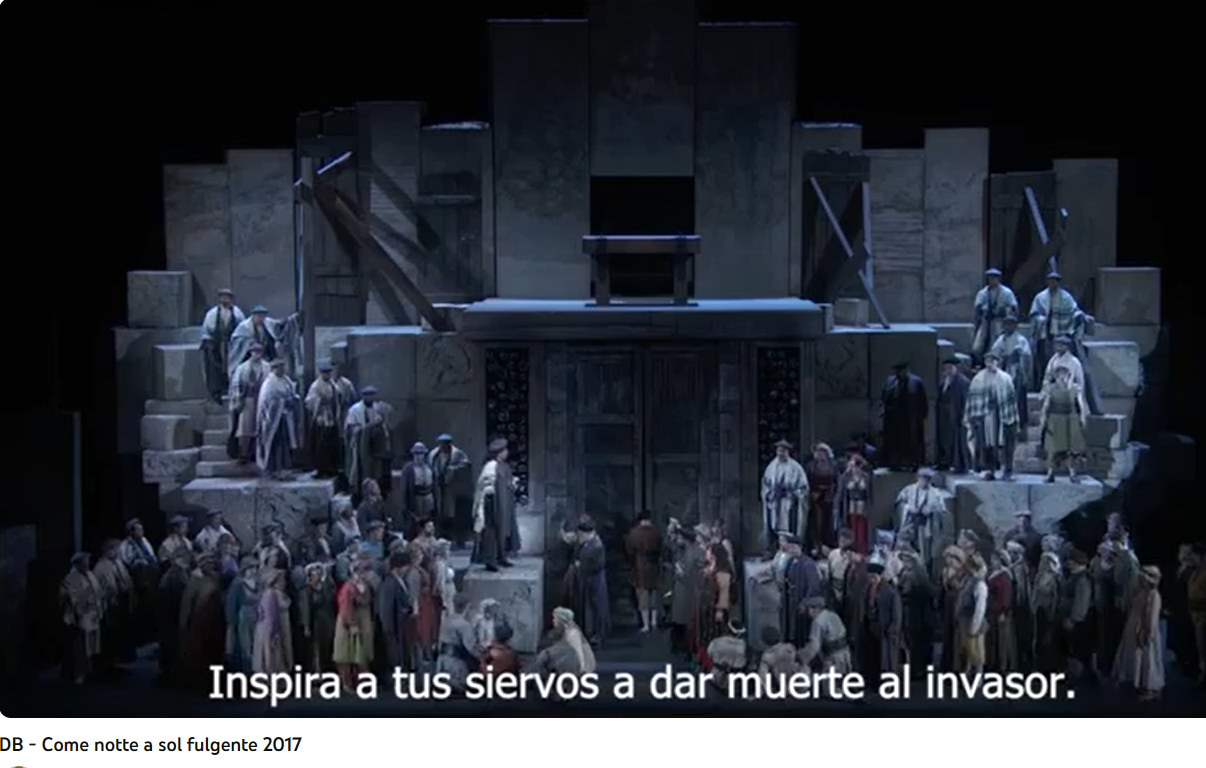 Verdi Nabucco Come notte a sol fulgente