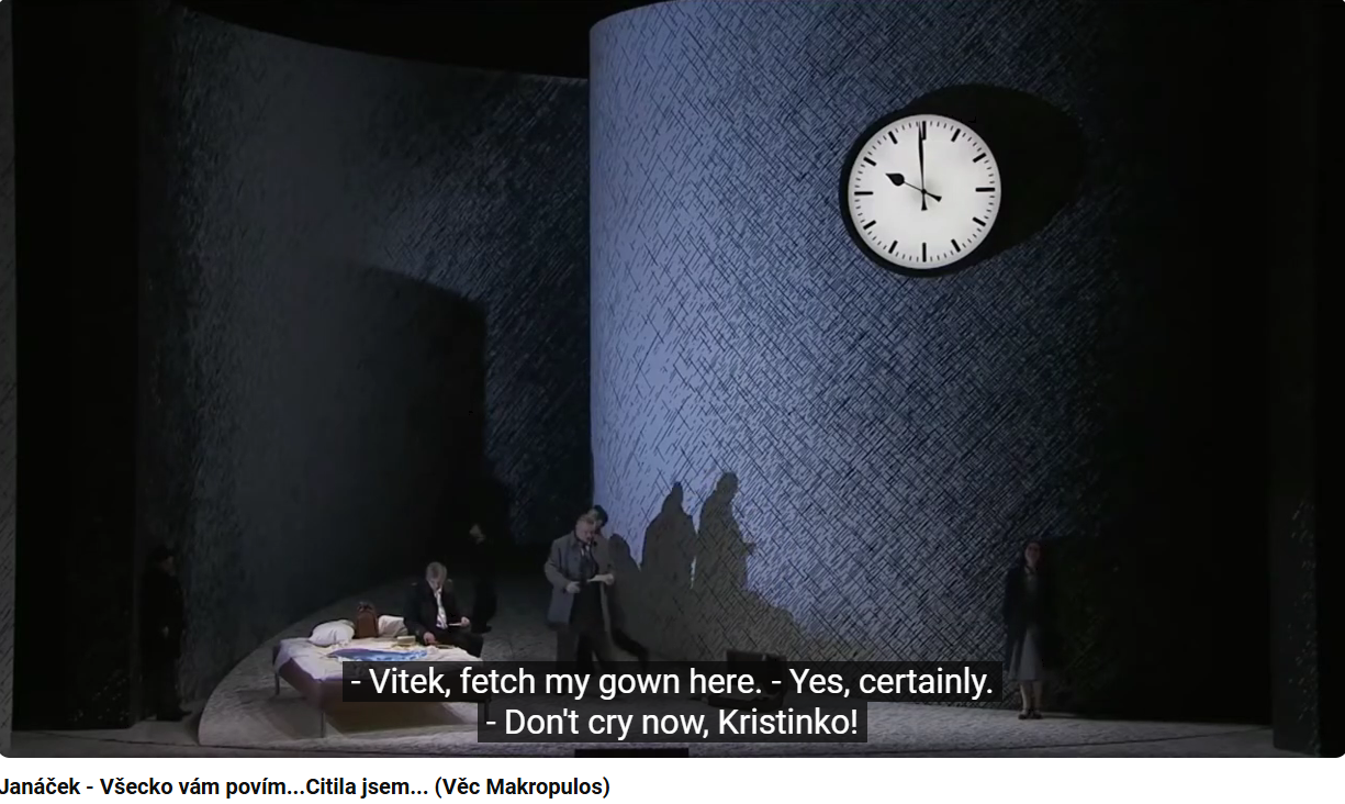 Janacek l'Affaire Makropoulos Acte III Vsecko vam povim... Citila jsem...